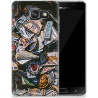 👉 Siliconen hoesje Samsung Galaxy A3 2016 met foto Badges 8720091124127