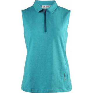 👉 SKHOOP - Women's Tuva Zip Tank - Tanktop maat XXL, turkoois