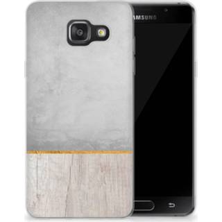 👉 Bumper hoesje Samsung Galaxy A3 2016 Wood Concrete 8718894456330