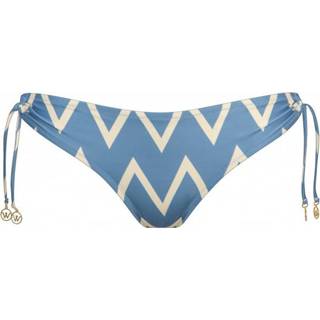 👉 Watercult - Women's Seaside Vacay Bikini Bottom 697 - Bikinibroekje maat 44, blauw/grijs/wit