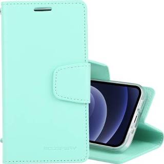 👉 Dagboek donkergroen active Goospery Sonata Horizontale Flip Lederen Case met Houder&Card Slots&Portemonnee voor iPhone 13 Mini (Mint Green)