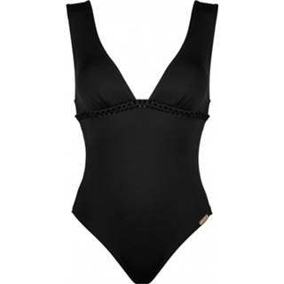 👉 Badpak zwart 42 vrouwen Watercult - Women's Craftcore Swimsuit maat Cup: B, 4056592951820