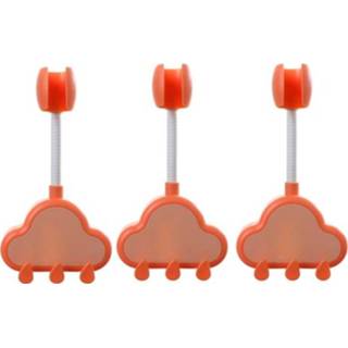 👉 Zuignap roze active 3 PCS Cloud Suction Cup Base Universal Adjustment Shower Bracket(Pink)