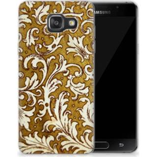 👉 Siliconen hoesje goud Samsung Galaxy A3 2016 Barok 8718894453803