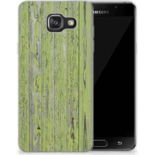 👉 Bumper hoesje donkergroen Samsung Galaxy A3 2016 Green Wood 8718894390511