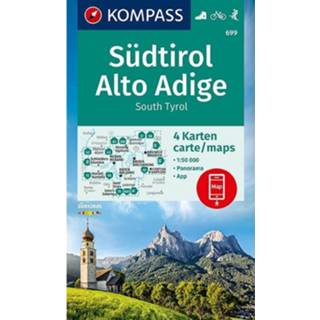 👉 Wandelkaart unisex Kompass 699 Sudtirol 9783990448564