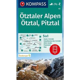 👉 Wandelkaart unisex Kompass 43 Otztaler Alpen 9783990449431