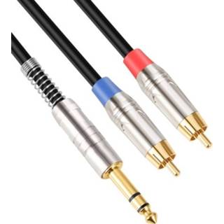👉 Audiokabel active 6.35mm Male to Dual RCA Audio Cable, Cable Length:1.8m