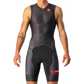 👉 Sleeveless mannen m bruin zwart Castelli - Free Sanremo 2 Suit Fietspak maat M, zwart/bruin 8050949617984