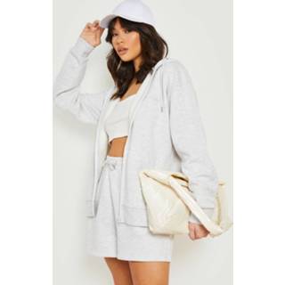 👉 Trainingspak Met Tank Met Capuchon En Shorts, Ash Grey