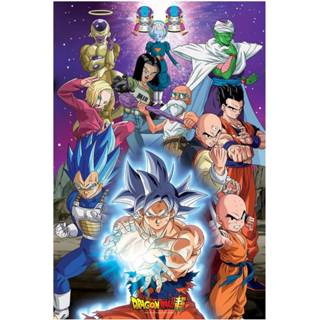 👉 Poster unisex Hoofdmateriaa Papier meerkleurig Dragonball - Dragon Ball Super Universum 7 3665361018063