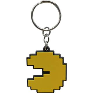 👉 Sleutelhanger unisex Hoofdmateriaa PVC meerkleurig Pac-Man - x4 Schlüsselanhänger 3700789270041