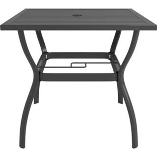 👉 Terras tafel staal active antraciet Tuintafel 81,5x81,5x72 cm 8720286090305