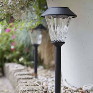 👉 Kunststof zwart Luxform 3-delige Tuinlampenset solar LED Tropez complete set 8719099283097