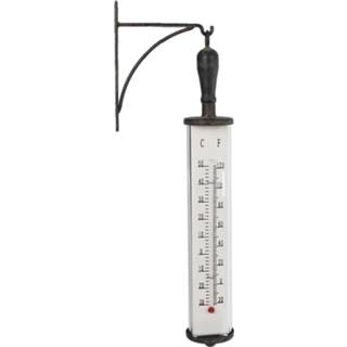 👉 Thermometer zwart metaal Gifts Amsterdam Bjorn 13x5,5x45 Cm 8713219421291