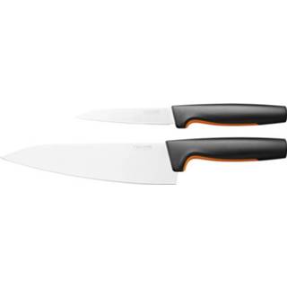 👉 Koksmes staal Fiskars Functional Form Koksmessen 2-delig Japans roestvrij | handvat met SoftGrip 6424002013020