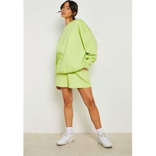 👉 Trainingspak Met Trui Met Shorts, Lime