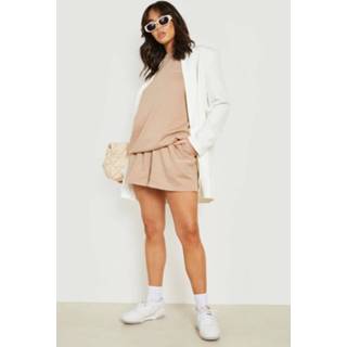 👉 Trainingspak Met Trui Met Shorts, Taupe