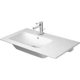 👉 Duravit Me by starck meubelwastafel links met 1 kraangat 83 x 49 cm wit 2345830000