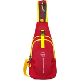 👉 Motorfiet rood geel nylon active Motorfiets Waterdichte Rugzak Handige Motor Borsttas Camping Wandelen Hardlopen Outdoor Sporttas (Rood + Geel)