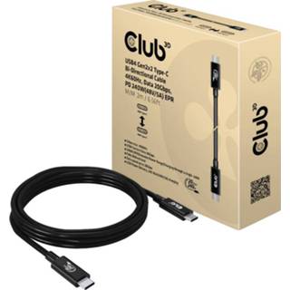 👉 Club 3D USB4 Gen2 Type-C Bi-Directional Cable 2 meter 8719214472313