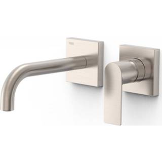 👉 Wastafelmengkraan RVS Inbouw Tres Loft Colors Gebogen Uitloop 18 cm 8429546536279