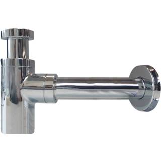 👉 Chroom Designbekersifon Aquasplash Salt Laag Model 8719304924760