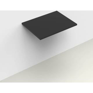 👉 Wastafelblad zwart Arcqua Topblad Marble 60x46 cm Cast Mat 8720104402518