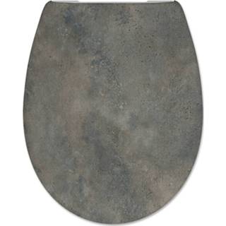 👉 Toiletzitting grijs RVS beton Cedo Pinara Softclose Betonlook 4016959187484