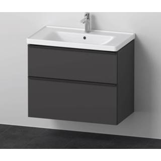 👉 Wastafel grafiet keramiek spaanplaat bouw D-Neo Badkamermeubelset Duravit 80x48x62.5 cm Mat 4063382163059