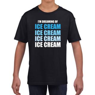 👉 Shirt active kinderen zwart Dreaming of ice cream fun t-shirt voor