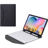 👉 Tablet toetsenbord wit active Hoes geschikt voor Samsung Galaxy Tab S6 Lite 10.4 (2020) - Met Draadloos Bluetooth Keyboard en Stylus pen houder 8719793178538
