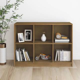 👉 Boekenkast grenenhout active 104x33x76 cm massief honingbruin 8720286772980