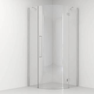 👉 Douchecabine aluminium glas chroom Van Rijn ST05 Kwartrond 90x200 cm 8 mm Helder 8719304898931