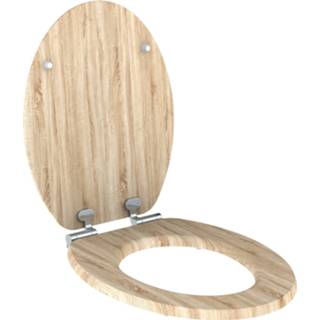 👉 Toiletzitting eiken Allibert Naturo 36,7x5x45 cm Licht 3588560364703