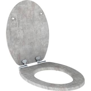 👉 Toiletzitting grijs Allibert Naturo 36,7x5x45 cm Licht Beton 3588560364710