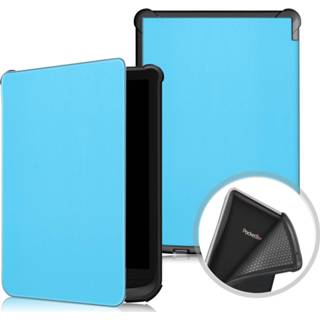 👉 E-reader hoes blauw active Case2go - hoesje voor PocketBook Touch HD 3 Sleepcover Auto/Wake functie Magnetische sluiting Licht 8719793159551
