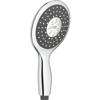 👉 Handdouche chroom douchekop vitalio GROHE Rain 130 met 4 straalsoorten Ø 13 cm,