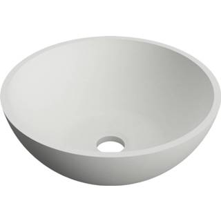 👉 Waskom wit glans Arcqua Prince Opbouw 38x14 cm Rond 8720104402617