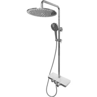 👉 Regendouche chroom Wiesbaden Doucheset Opbouw Nuovo met Handdouche 8720195547891