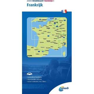 👉 Wegenkaart ANWB Frankrijk 1. - (ISBN: 9789018048327) 9789018048327