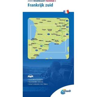 👉 Wegenkaart ANWB Frankrijk 3. Frankrijk-Zuid - (ISBN: 9789018048341) 9789018048341