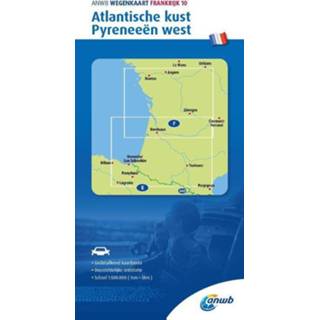 👉 Wegenkaart ANWB Frankrijk 10. Atlantische kust/ Pyreneeen-West - (ISBN: 9789018048419) 9789018048419