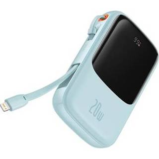 👉 Powerbank blauw Baseus Qpow Pro met Lightning Kabel - 6932172608460