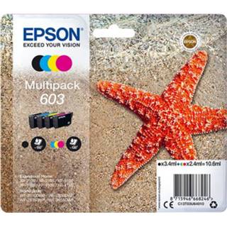 👉 Epson Multipack 4-colours 603 Ink C13T03U64010, 'Zeester', 4-delig 8715946668246