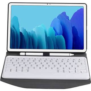 👉 Tablet toetsenbord wit active Hoes geschikt voor Samsung Galaxy Tab A7 10.4 (2020) - Met Draadloos Bluetooth Keyboard en Stylus pen houder 8719793178491
