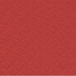 👉 Servet rood papier 16x Luxe 3-laags servetten met patroon helder 33 x cm