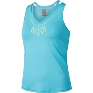 👉 Tanktop XL blauw vrouwen Lucky in Love Floral Stitch V Dames