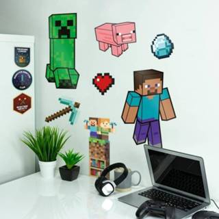 👉 Stickerset Hoofdmateriaa Papier multicolor unisex Minecraft - Wand-Tattoos Stickersets 5055964742201