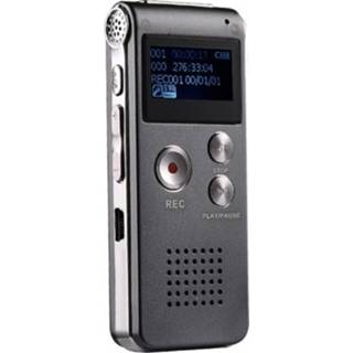👉 Dictafoon zilver active SK-012 16GB USB Digitale audio Voice Recorder met WAV MP3-speler Var-functie (zilver)